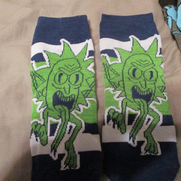 12 Days of Socks Rick & Morty Adult Swim Mens' Crew and Low Profile NEW Unworn - Picture 12 of 14